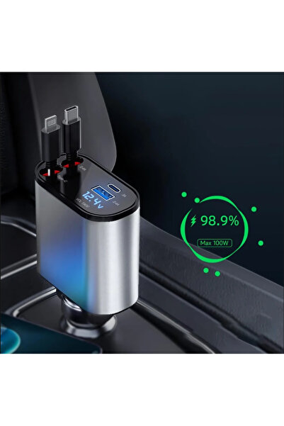 SP Multi-port car charger with 2 cables and 2 ports