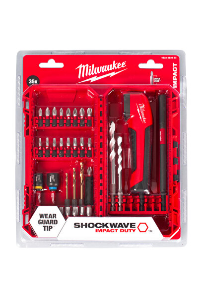 Milwaukee Electric Tool Set biti impact si disp insurubat la unghi, 35 buc