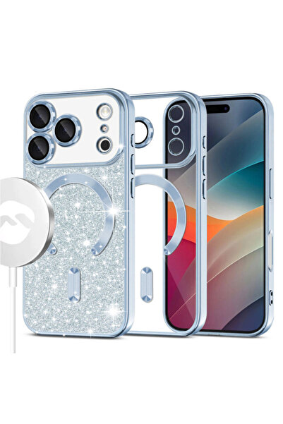 Apple Husa MagSparks » iPhone 17 Pro, Γκλίτερ, Διπλής Επίστρωσης, Κάλυμμα Φακ...