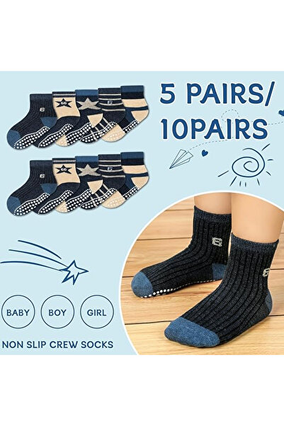 OEM Thick non-slip socks for children, set of 10 pairs, 2-4 years