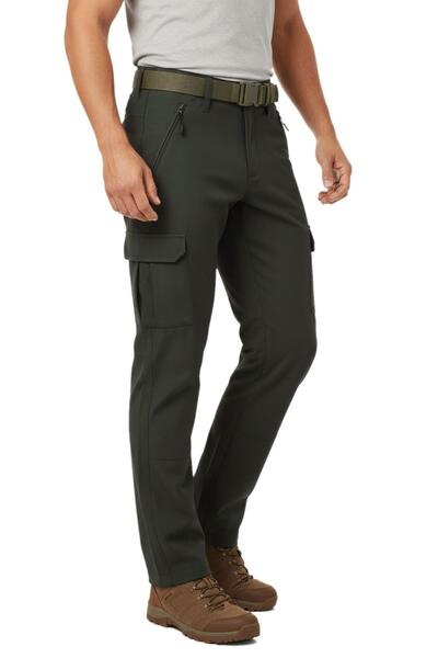 DYNAMO Pantaloni tactici din fleece pentru bărbați, cu gel moale, de iarnă, obișnuiți BGL-ST04974