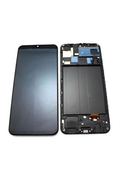 Samsung Display compatibil Galaxy A30 A305 Oled cu Rama Black Negru