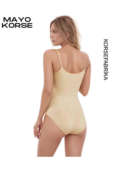 korsefabrika trend mood store Women's Shaping / Sculpting Swimsuit Design Snap Fastener Bodysuit Corset