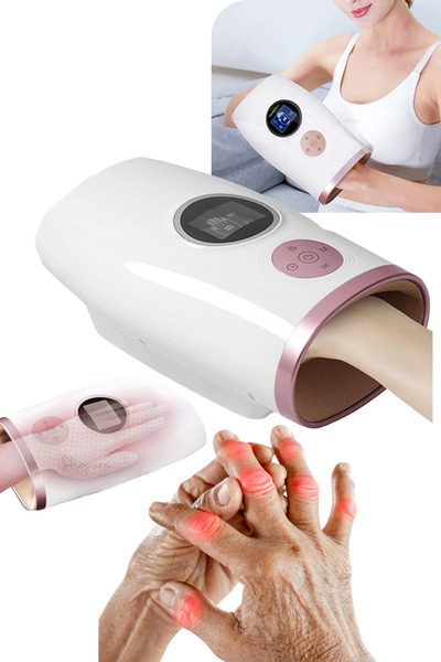 Shopura PREMİUM Şarjlı Ovmalı Isıtmalı El Masaj Aleti - Isıtmalı El Masaj Cihazı