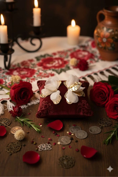 Dorvina White Tulle Lotus Earrings Gold Color Brass Women's Jewelry