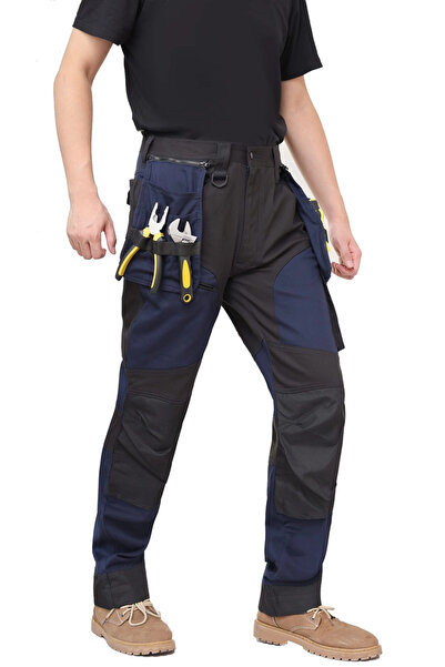 OEM Men's multi-pocket work pants black 50