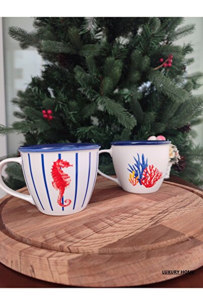 Madame Coco Marines Vague 2-Piece Mug Set