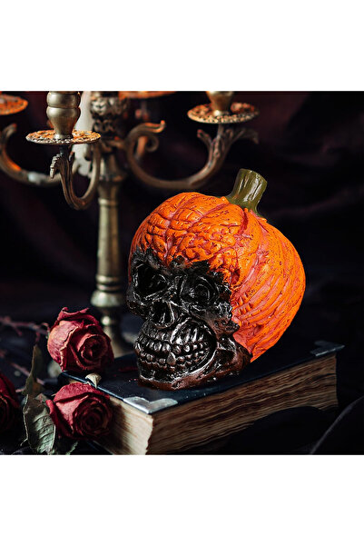 OEM Pumpkin Skull Decorations, 4 pieces