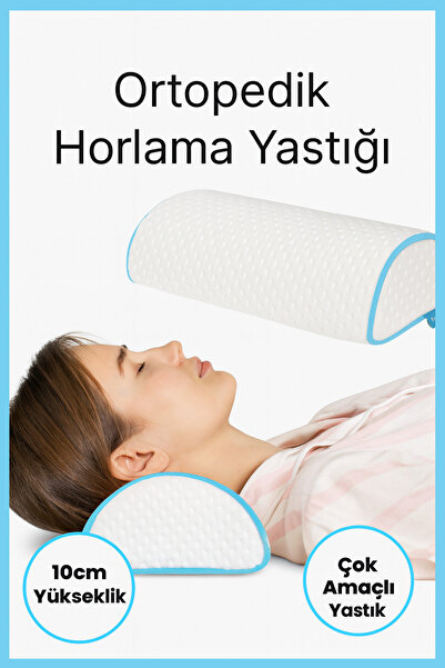 EpiRelax Ortopedik Horlama Önleyici Yastık | Ergonomik Boyun Destekli, Yan ve Sırt Üstü Uyku İçin Rahatlık