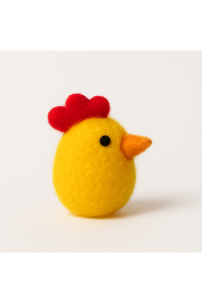 iğne izi Ръчно изработена филцова брошка за коса с украса в формата на корона...