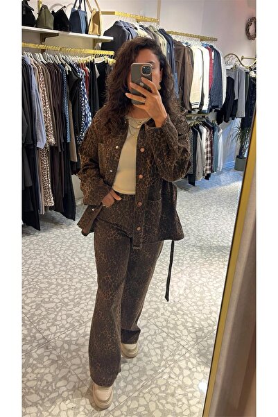 MU&ME BOUTİQUE PANTOLON LEOPAR JEAN