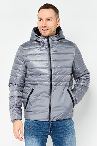 Kenneth Cole Men Quilted Puffer jacket, Dark Grey