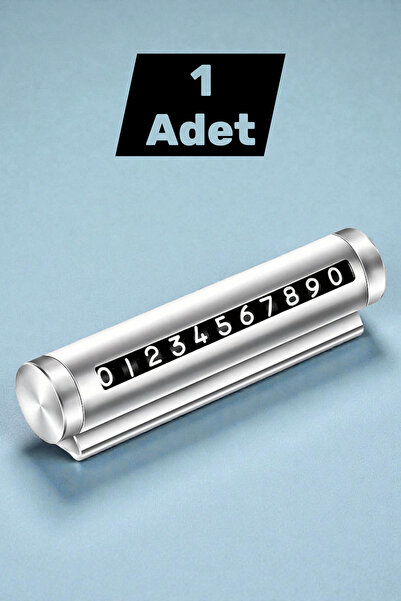 katilus Çevirmeli Araç Içi Gri Telefon Numaralık Alüminyum Oto Park Numaratörü Metal Kasa Parkmatik