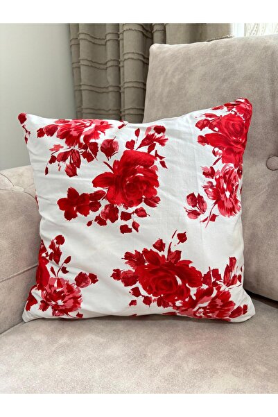 YOUC Design Mini Throw Pillow Home Pillow, Car Pillow 35 X 35 Filled Inside Removable Face Rose Pattern