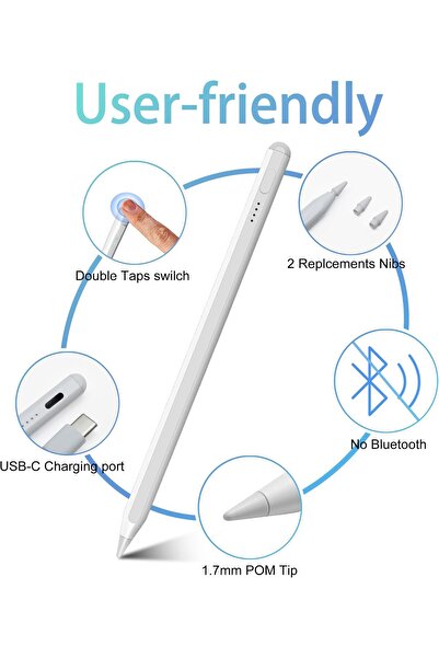 redmud teknoloji Apple iPad 10Th Generation Generation 11. Palm Red Touchscreen Tablet Pen Compatible with Nesil A16