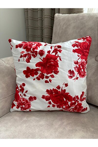 YOUC Design Mini Throw Pillow Home Pillow, Car Pillow 35 X 35 Filled Inside Removable Face Rose Pattern