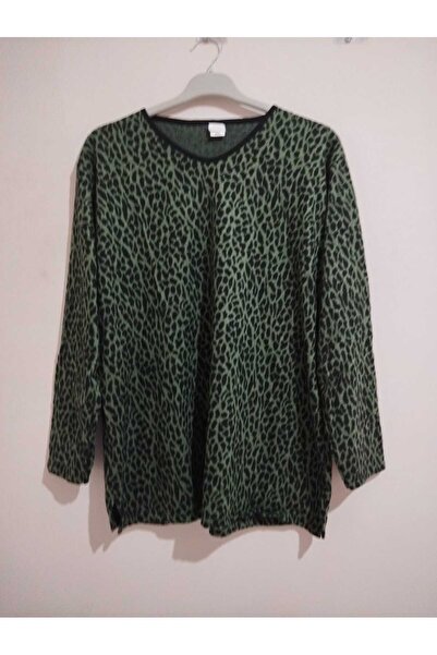 anne moda ankara Winter, Patterned, 95% Viscose, V-Neck, Soft Blouse