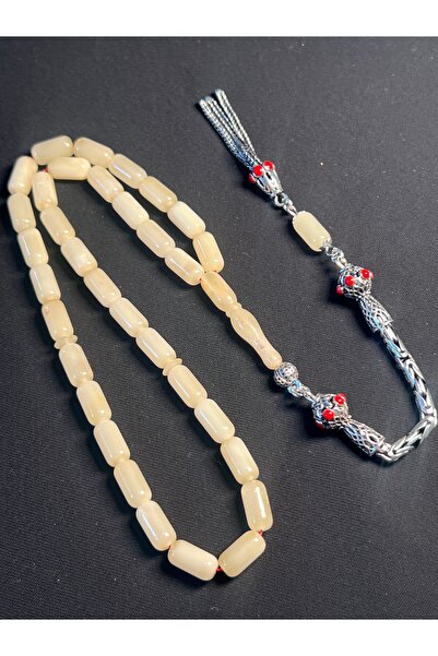 Erbab i Kehribar Sertifikalı Baltık Kehribar Tesbih - Gümüş Püskül Tasarım