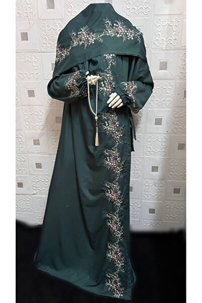 SDD Very luxurious embroidered prayer shawl (mard) with attached scarf, wide and comfortable