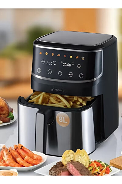 TOSCANA U 8L 1700W Automatic Air Fryer with Digital Control Display and Preheating Function