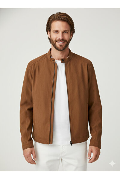 Jack & Jones J&J Trendy Men's Biker Style Pu Leather Jacket