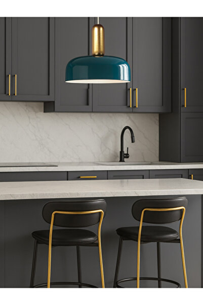 NOONLUX DESIGN&LIGHTING Finnmark Okyanus Mavi Avize Sarkıt Aydınlatma Oturma ...