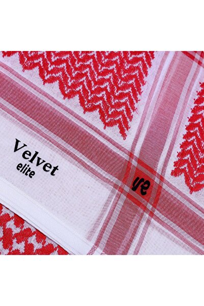 Velvet Velvet Red Classic 24 Shemagh, Made in England
