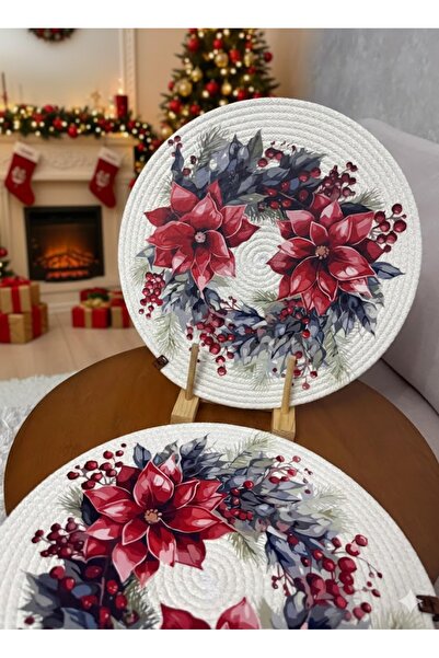 DT design Yılbaşı Konsept, Kokina DFT Baskı, İki Kişilik Supla Takımı, Amerik...