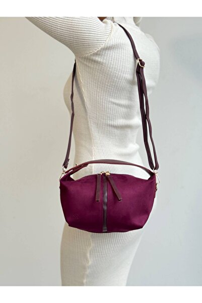 KIRASE Women's New Season Archi Suede Quality Hand and Shoulder Bag