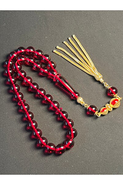 Erbab i Kehribar Sertifikalı Karayip Kehribar Tesbih - Gümüş Püskül Tasarım