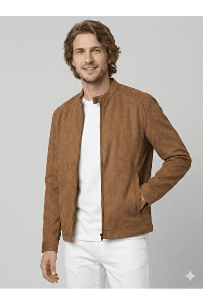 Jack & Jones J&J Lifestyle Tredny Men's Biker Style Pu Leather Jacket