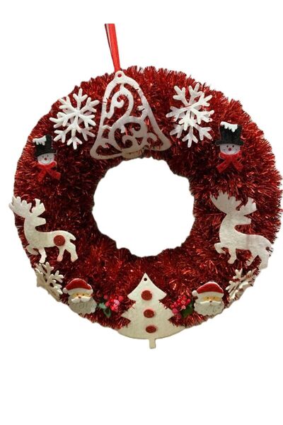 şahane parti New Year's Wreath Decoration Door Decoration