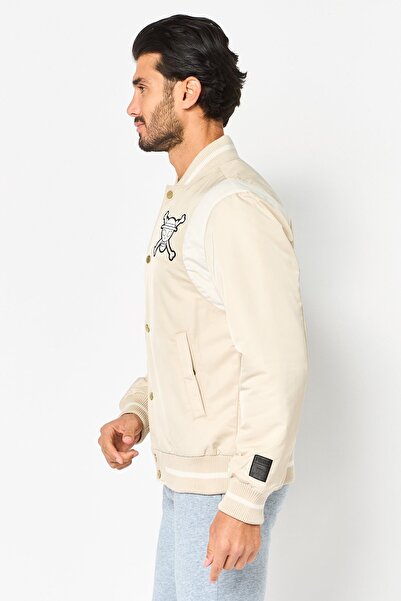 Puma x One Men Sportswear Fit Long Sleeve Outdoor Jacket, Beige