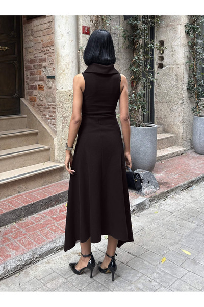 MAXXANA Turtleneck Blouse and High Waist Skirt Two-Piece Set