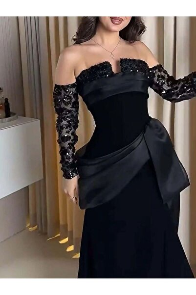 Narin Boutique black evening dress
