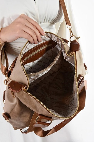 H&D COLLECTİON Miami Polo Clup Women's Large Size Suitcase Style Hand and Shoulder Bag