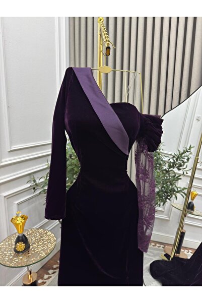 leen fashion فستان مخمل كوري ناعم