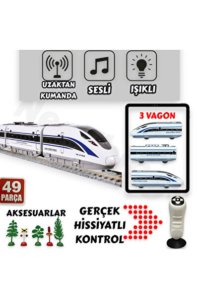 YILDIRIM OYUNCAK Uzaktan Kumandalı Led Işıklı Sesli 49 Parça Aksesuarlı Manye...