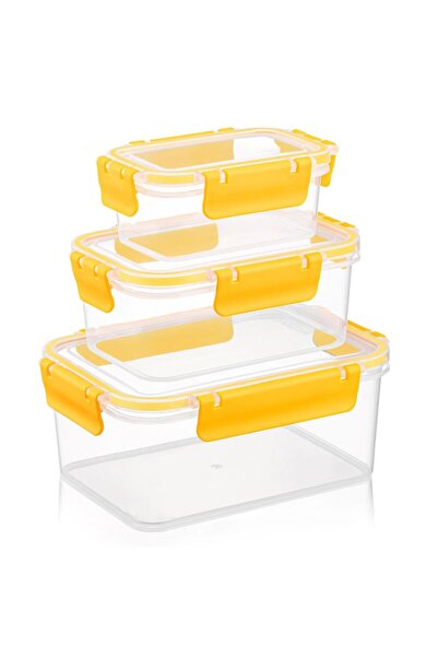 ELİFSU HOME Rectangular Chef Box Set of 3 (375ml 800ml 1700 ml)