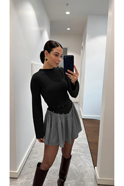 MAXXANA Viral Zımba Paneled Thessaloniki Dress