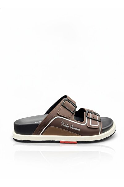 KADY Men's elegant brown orthopedic shoes