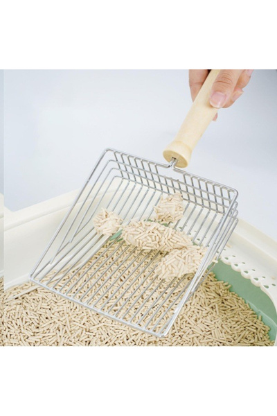 MEKs Metal Sand Cleaning Shovel with Wooden Handle