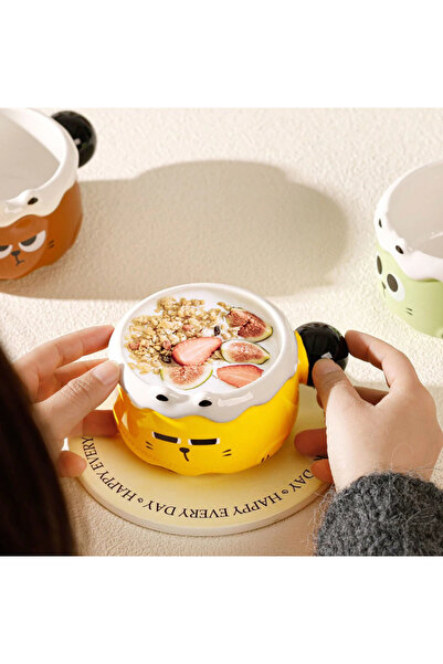 Generic A ceramic mug with a cute cartoon character design.