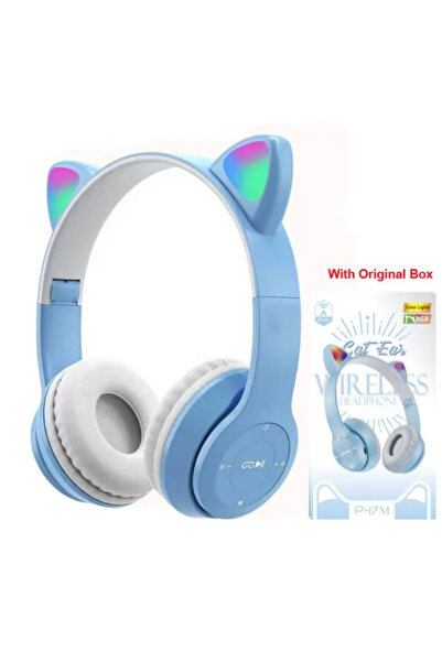 Generic Wireless cat ear design headphones in multiple colors