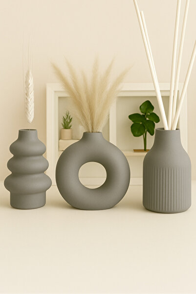 rufhomedesign (ΝΕΟ ΜΟΝΤΕΛΟ) Σετ 3 βάζων 11 εκ. μινιμαλιστικού σκανδιναβικού σ...