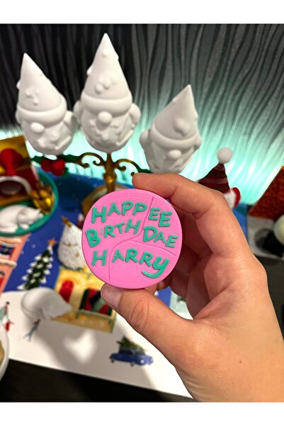 3dvibeswithmerve Harry Potter Doğum Günü Pastası (5.2cm çap)