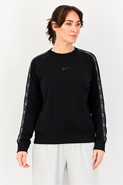 Nike Women Sportswear Fit Long Sleeve Training Sweatshirts, Black