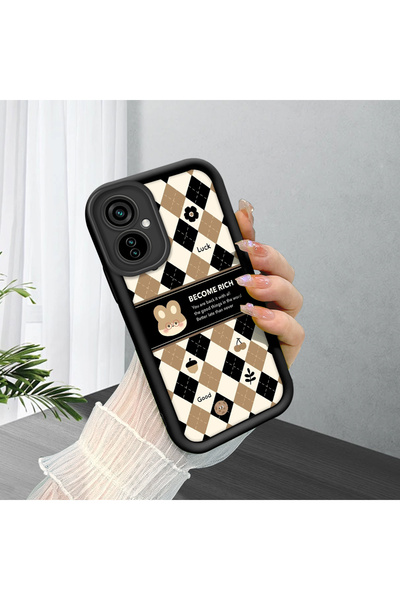 Hontinga حافظة هاتف من السيليكون الناعم بنمط الإطار المتوافق مع Tecno Camon 1...