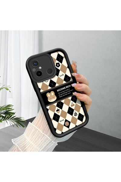 Hontinga حافظة هاتف من السيليكون الناعم بنمط الإطار المتوافق مع Xiaomi Poco C55