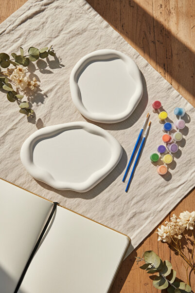 adanaçiçekliatölye DALGALI TABAK , DEKORATİF TABAK,YÜZÜK TAKI TABAĞI BOYAMA S...